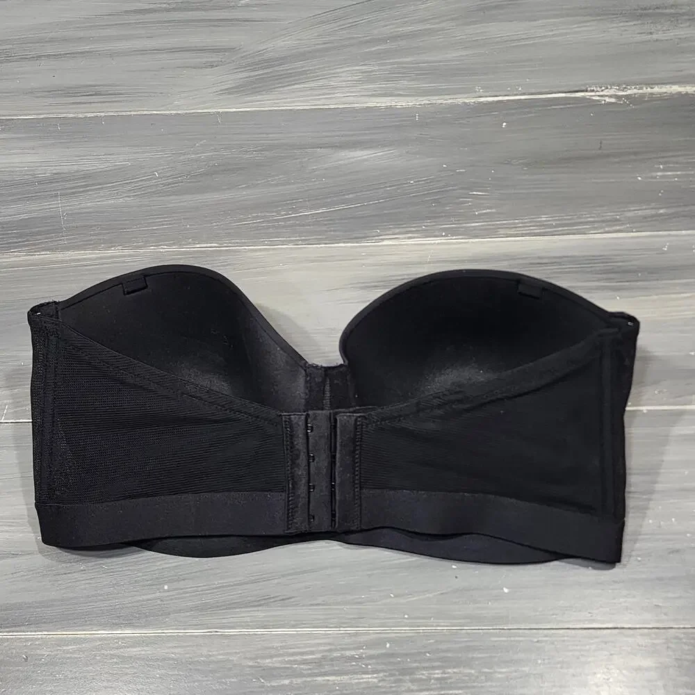Lively The Smooth Strapless‎ Bra Underwire Lightly Padded 38DD Black